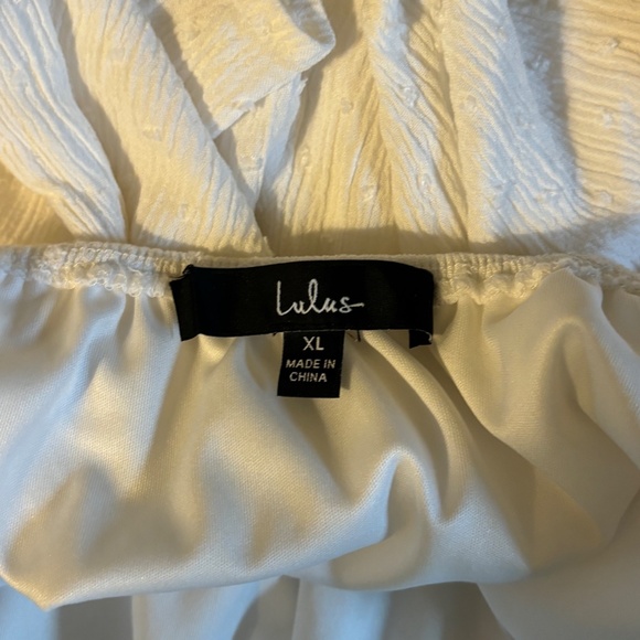 LULU'S white halter top short dress Size XL - Picture 3 of 3